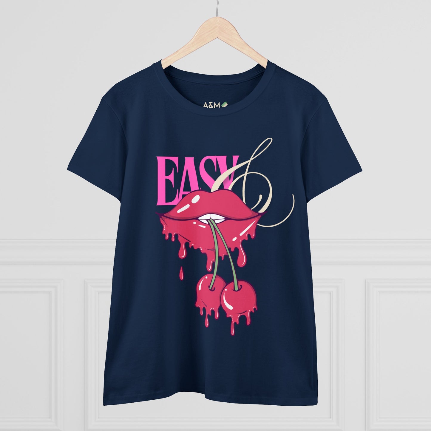 Easy Cherry Lips Tee | Midweight Cotton