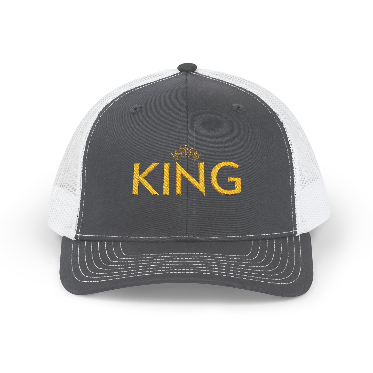 King Trucker Cap - Classic Black Adjustable Baseball Hat