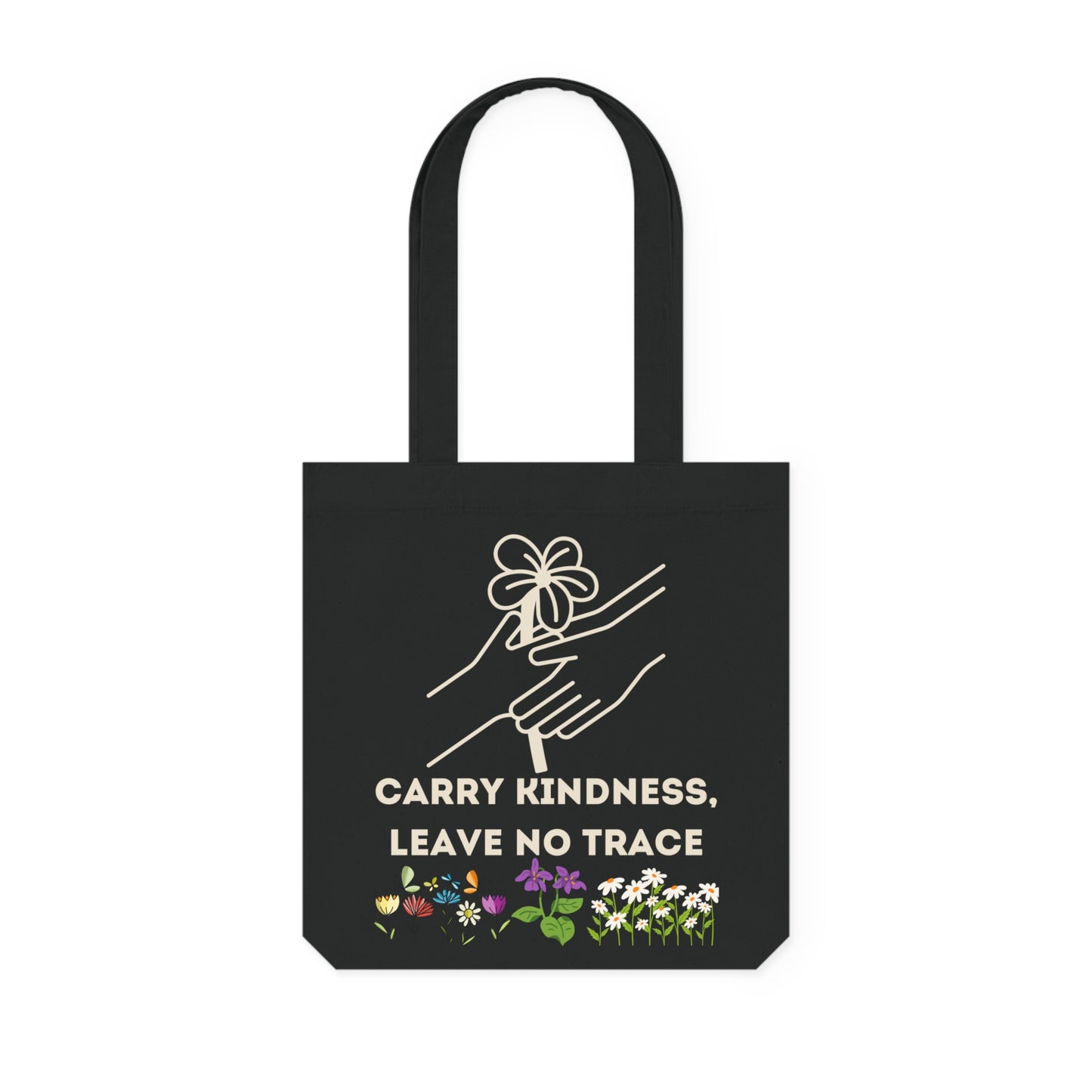 Woven Tote Bag - Carry Kindness Eco-Friendly Bag