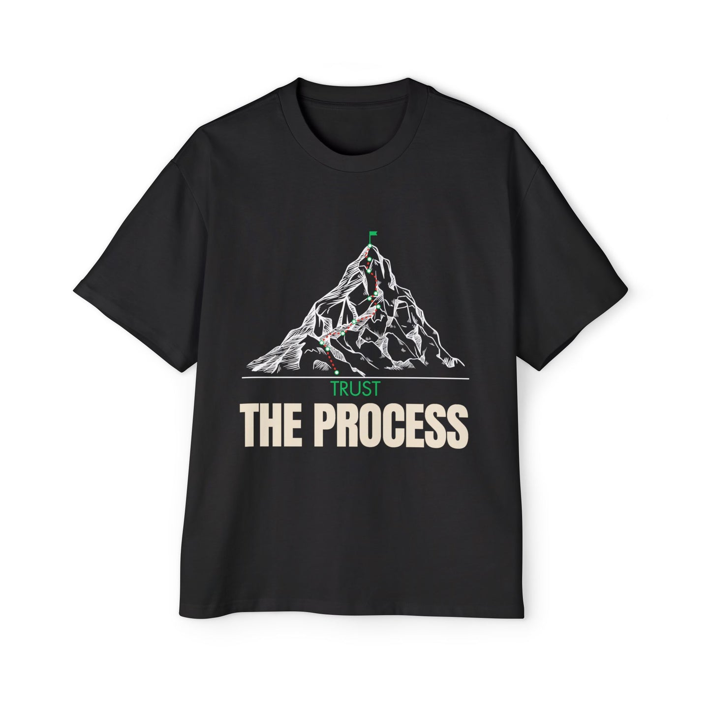 T-Shirt Trust the Process Summit Journey Men's Heavy Oversized Tee