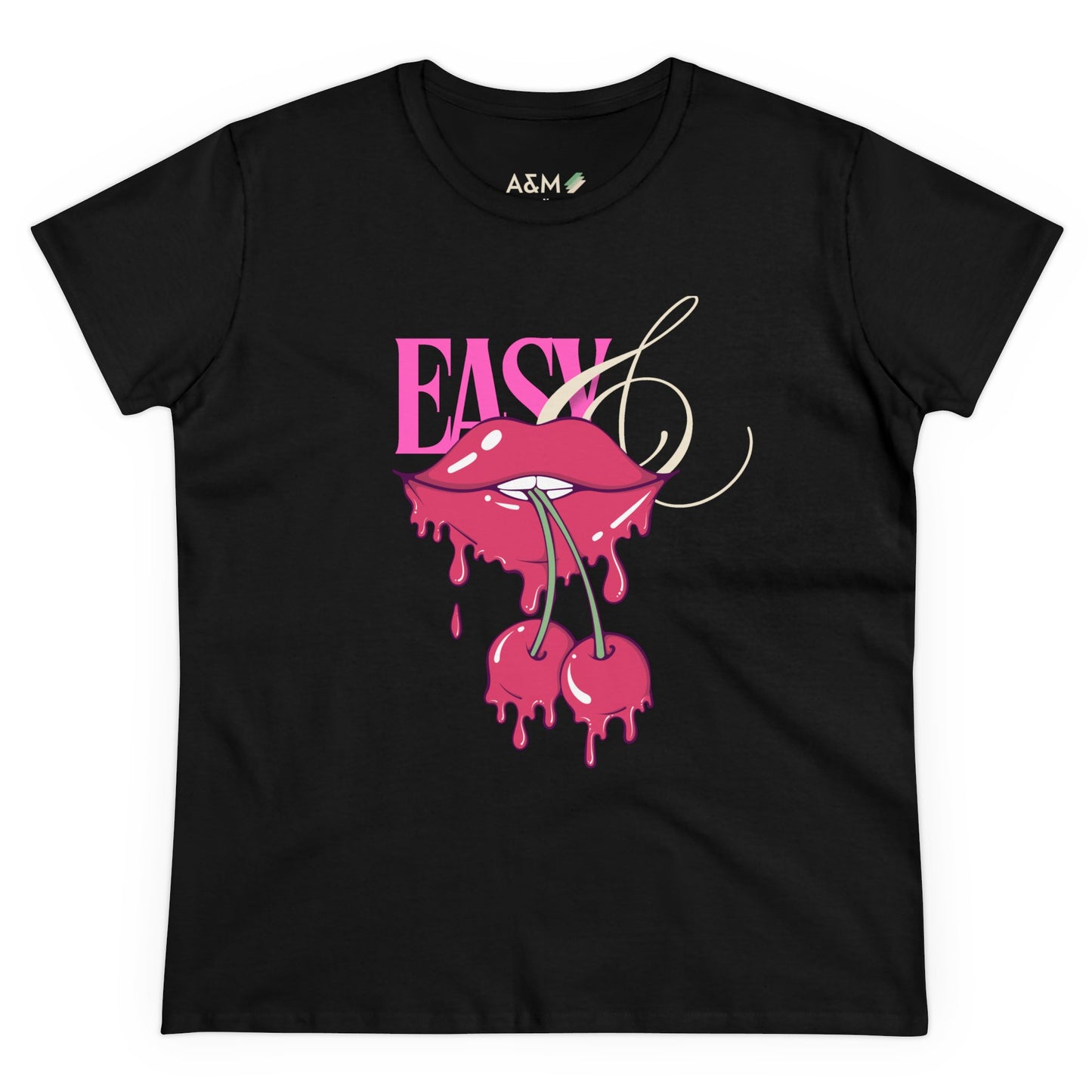 Easy Cherry Lips Tee | Midweight Cotton