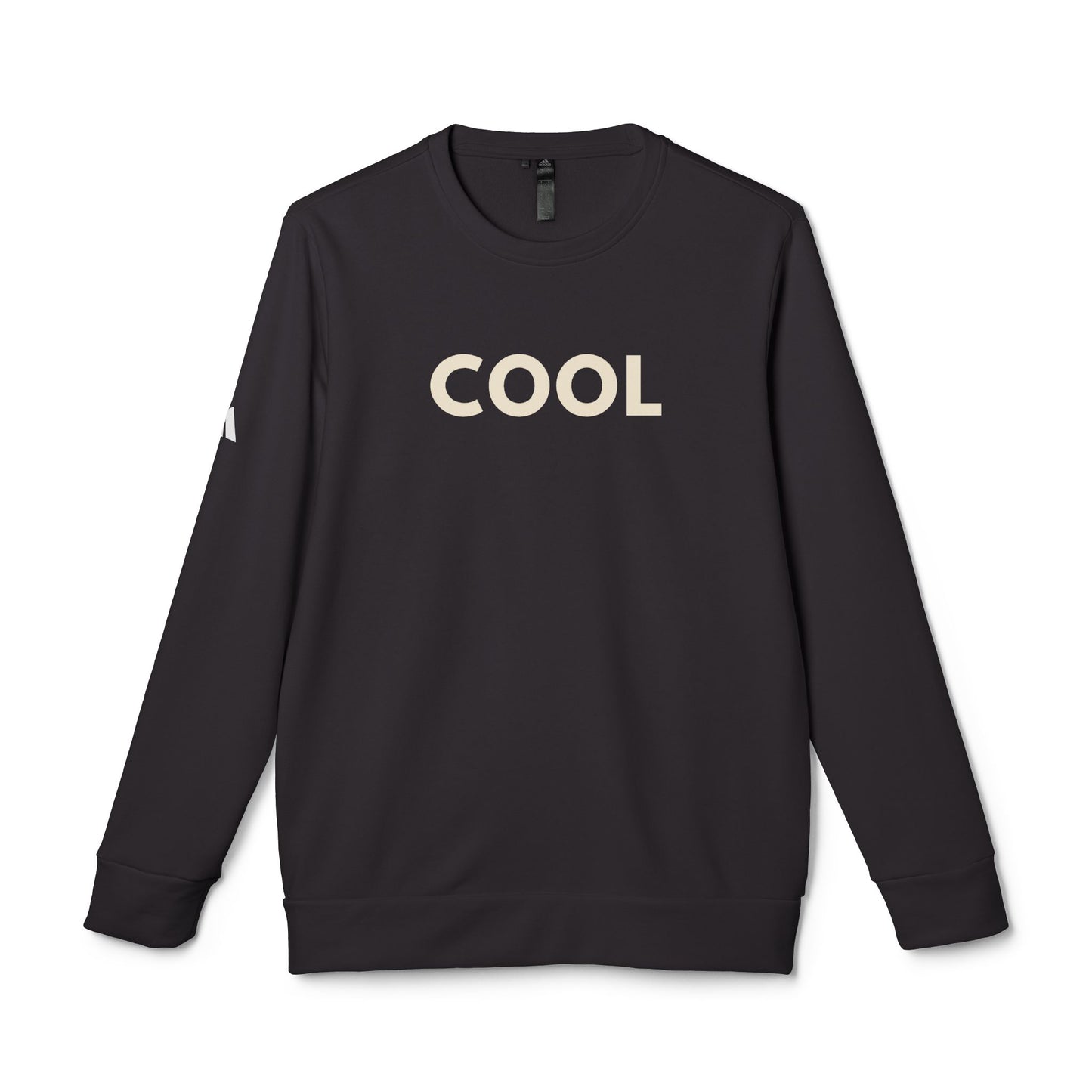 Fleece Sweatshirt - Adidas 'COOL' White - Minimalist Design for Casual Comfort