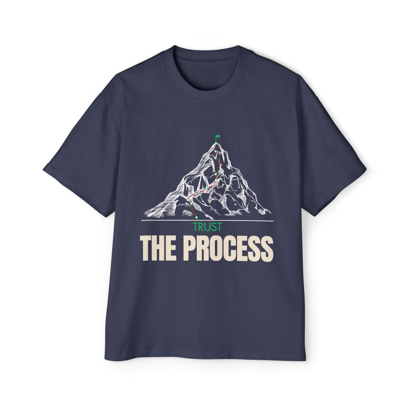 T-Shirt Trust the Process Summit Journey Men's Heavy Oversized Tee