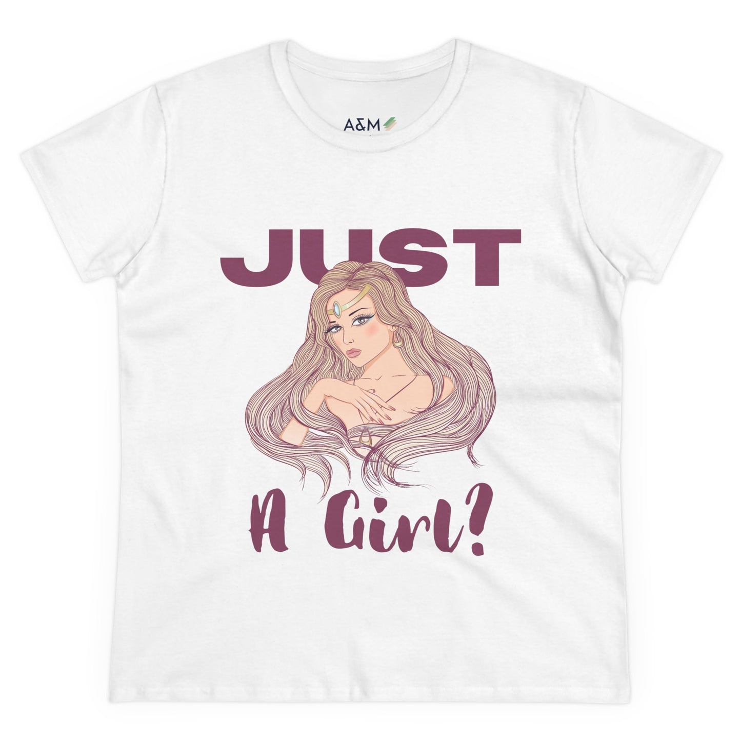 Just a Girl Tee | Empowering Feminine Art