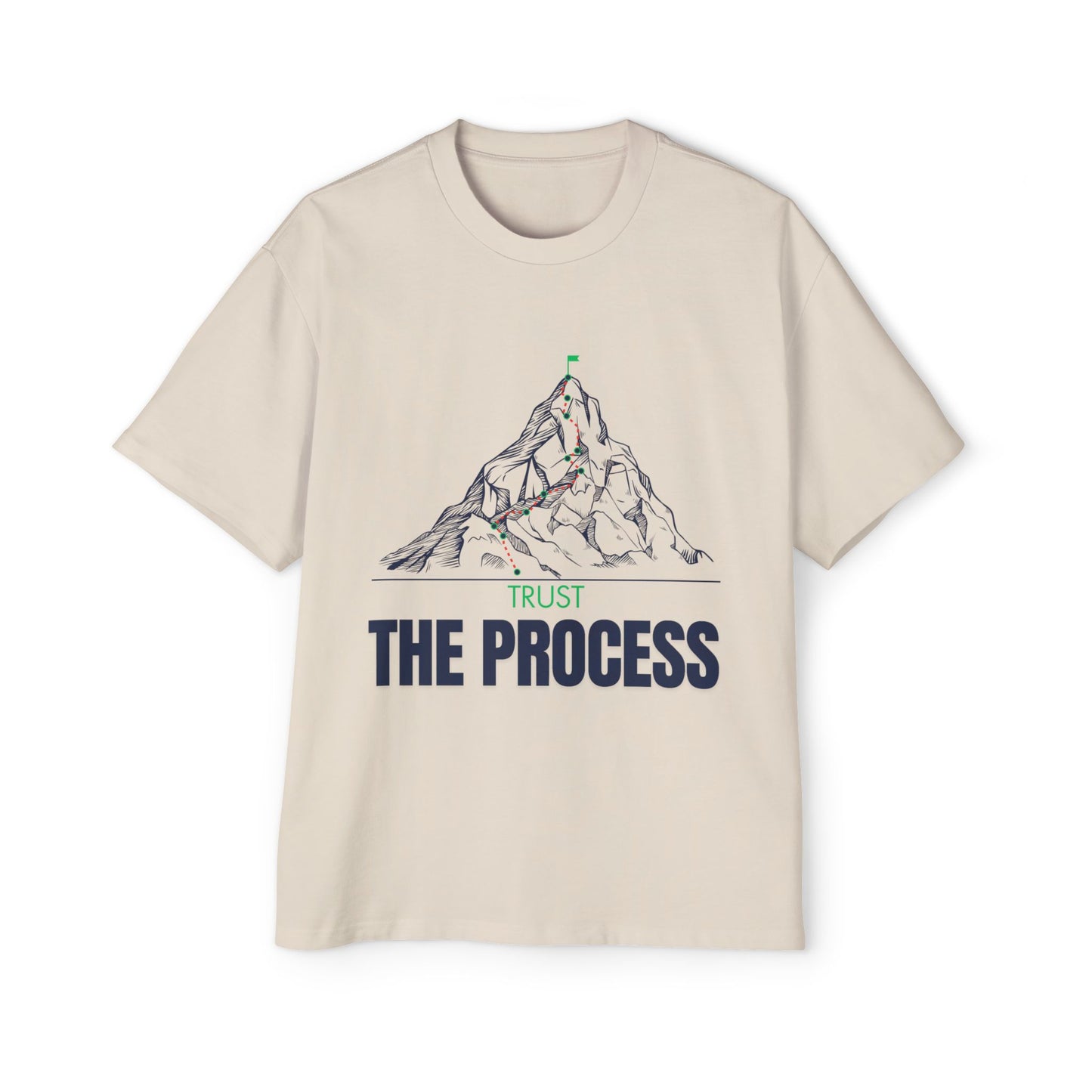 T-Shirt Trust the Process Summit Journey Men's Heavy Oversized Tee