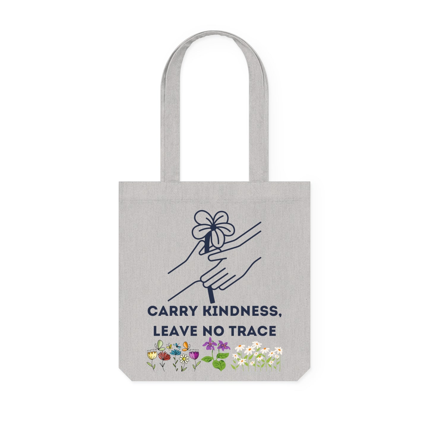 Woven Tote Bag - Carry Kindness Eco-Friendly Bag