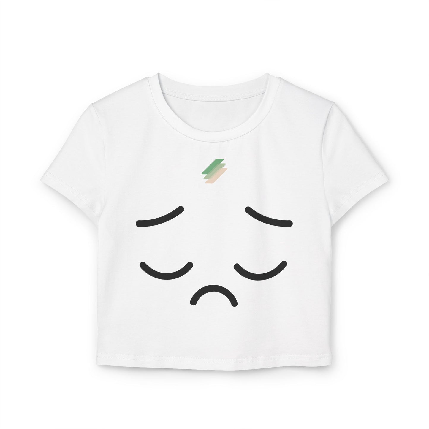 Sad Face Crop Top