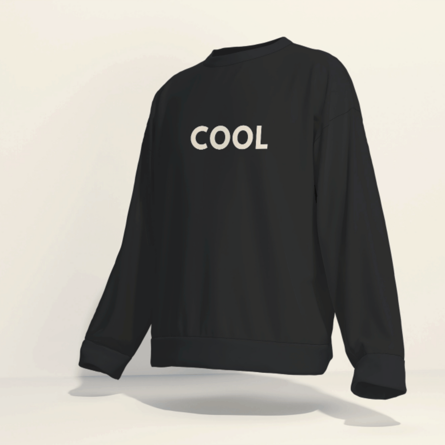 Fleece Sweatshirt - Adidas 'COOL' White - Minimalist Design for Casual Comfort