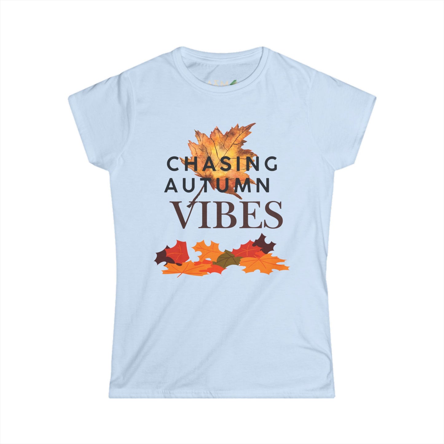 Chasing Autumn Vibes - Fall Leaves Graphic Tee