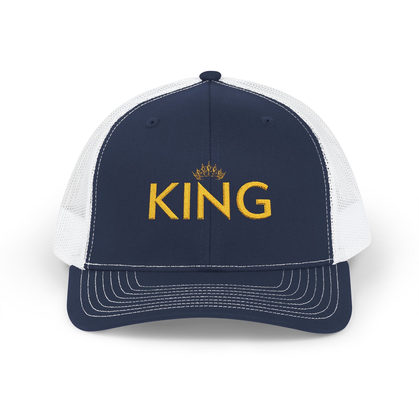 King Trucker Cap - Classic Black Adjustable Baseball Hat