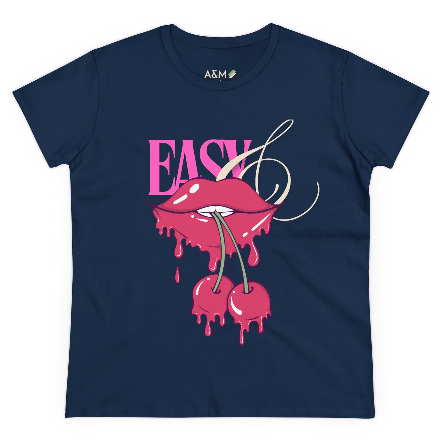 Easy Cherry Lips Tee | Midweight Cotton