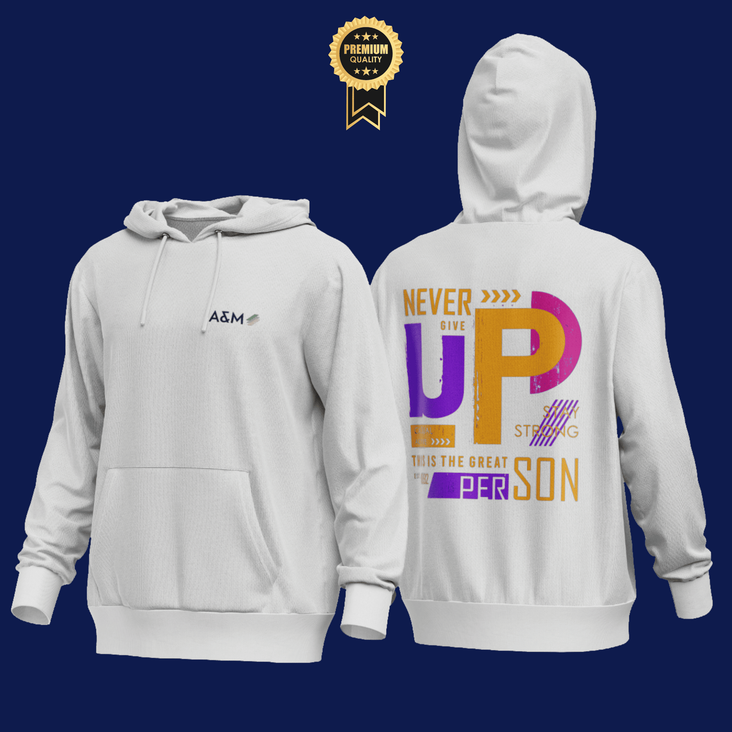 Never Give Up Hoodie | Unisex Premium Fit