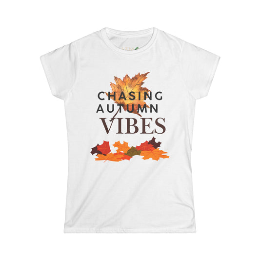 Chasing Autumn Vibes - Fall Leaves Graphic Tee